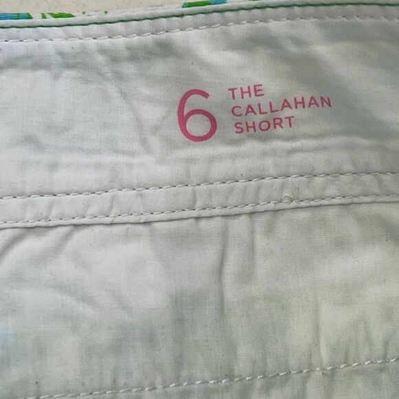 Lilly Pulitzer Women's Green Floral The Callahan Tropical Shorts Size 6 - Picture 6 of 7